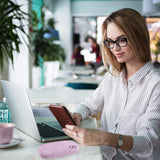 Brillenkoker Hard Shell 4-delige beschermhoes voor brillen Brillenopbergdoos Brillendoos Draagbare harde brillenkoker Geschikt voor de meeste brillen en zonnebrillen, geel