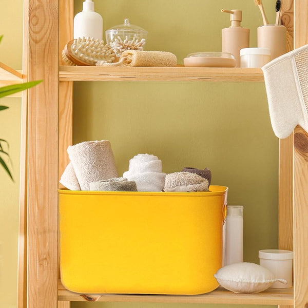 8 stuks kleurrijke kunststof opbergmanden met deksel en handvat, stapelbare opbergdoos, mandhouder, bureau-opbergdoos, kubby-container voor plank, kast, keuken