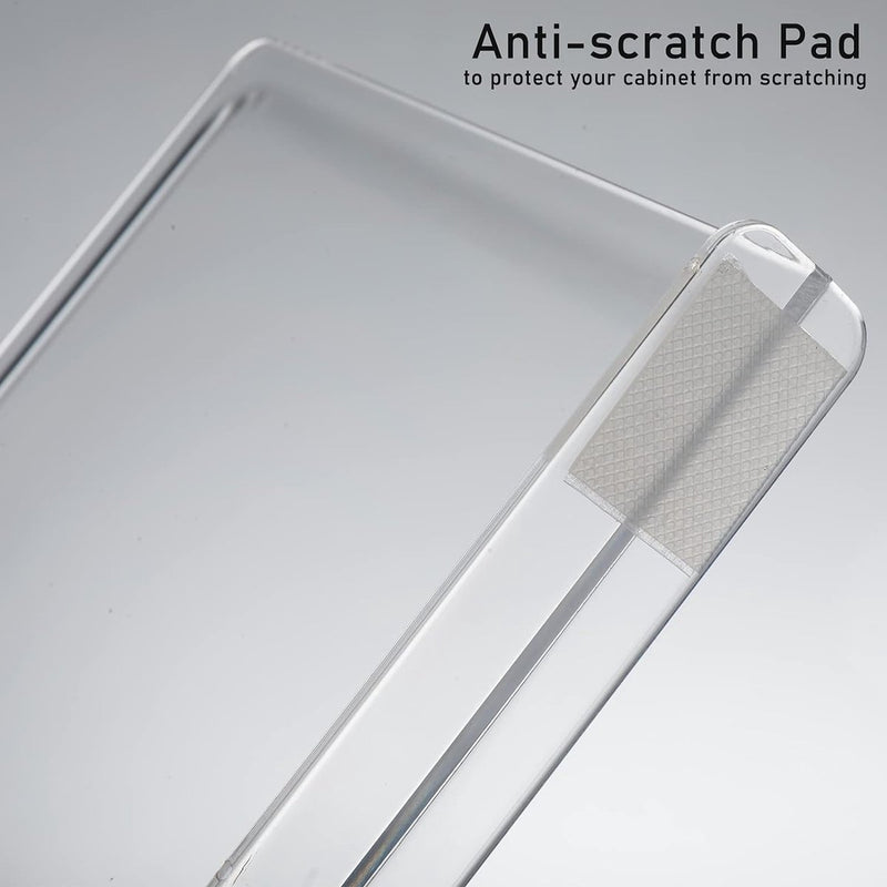 Set van 8 acryl plankverdelers voor kasten, transparante plankverdelers, kasten, plankopslag en organisatie, geen boren, houten plankverdelers