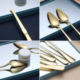 Gold Grapefruit Spoon Set of 5, 4 Stainless Steel Grapefruit Spoons and 1 Titanium Coated Grapefruit Knife, Grapefruit Utensil Set, Serrated Edge Spoons Pack of 5 (Gold)