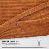 Kussenhoes decoratief kussenovertrek super zachte kussenslopen decoratie voor bank woonkamer 40x40 cm, oranje, set van 2