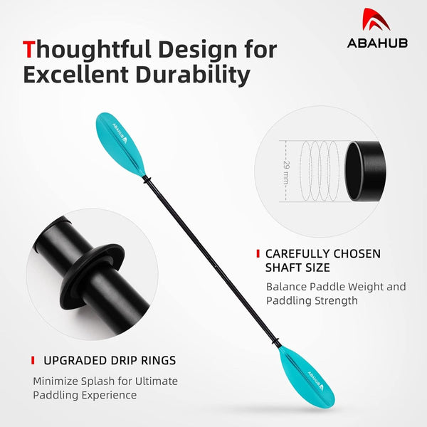 218/230/241 cm kajak peddel aluminium dubbele peddel met peddellijn voor kajakken roeiboot kanosport aluminiumlegering schacht kunststof messen zwart/wit/rood/blauw/groen/oranje/geel