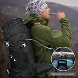 Wandelrugzak 50 l, heren en dames, waterdichte trekkingrugzak, reisrugzak, outdoor, wandelen, rugzak met regenhoes, backpacker rugzak voor wandelen, bergbeklimmen, kamperen, reizen sport