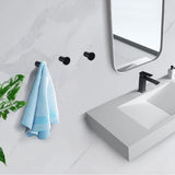 Kapstokken, zwart, 6 stuks enkele kapstokken, handdoekhaken, wandkapstokken, wandhaken, robuust voor het vastschroeven aan kledingkast, keuken, badkamer, kinderkamer (zwart)