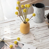 18 stuks droogbloemen, gedroogde bloemen, kunstbloemen, natuurlijke bloemen, gedroogde decoratieve bloemen, kunstbalbloemen, voor bloemstukken, bruiloft, thuis, hoge vaas