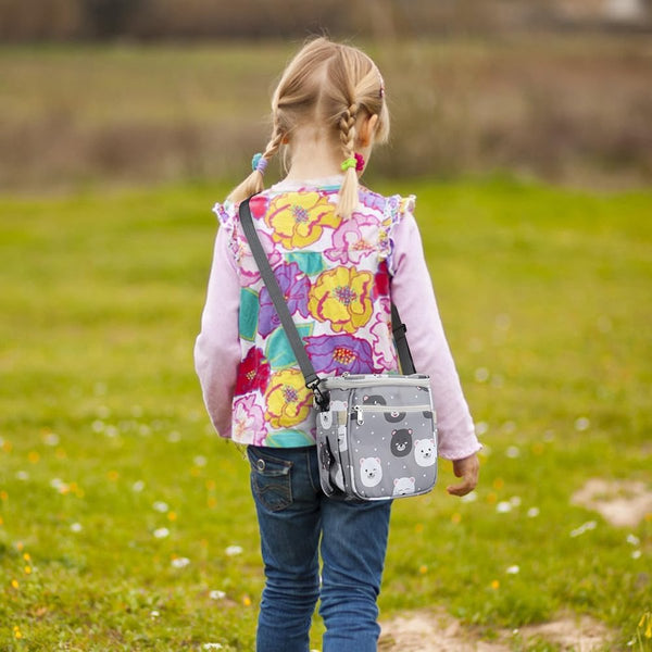 Stuurtas voor kinderen, stuurtas, fietsmand voor kinderen, afneembare fietsmand vooraan waterdichte stuurtas, fietstas voor fiets, driewieler, scooter, loopfiets