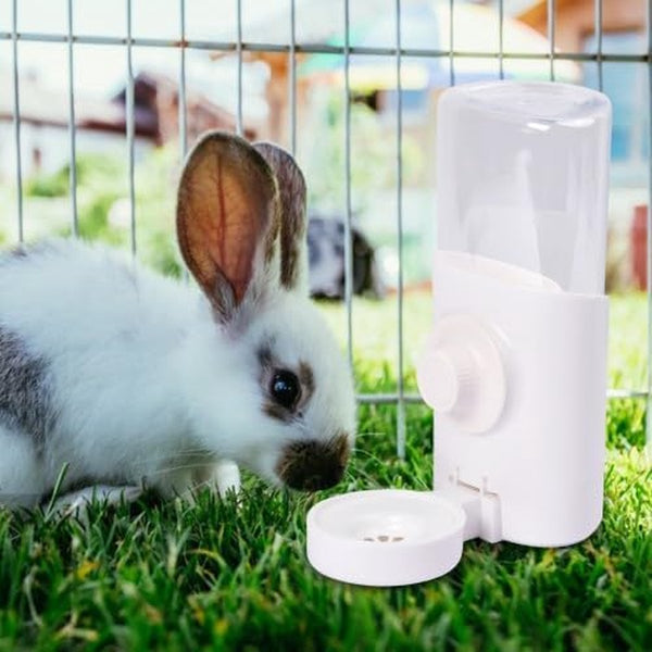 Automatische waterdrinkdispenser, 600 ml, huisdierdrinkfles, drinkfles voor konijnen, kleine dieren, hangende waterdispenser, voor konijnen, chinchilla, gel, fretten, hamsters