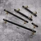 Meubelgrepen, 10 stuks, zwart-goud, gatafstand 96 mm, kastgrepen, keukengrepen, ladegrepen, kledingkast, deurgrepen, 96 mm