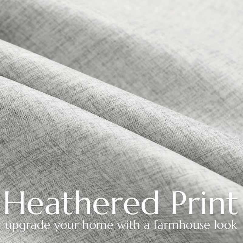 100% verduisteringsgordijnen, ondoorzichtig thermogordijn voor slaapkamer woonkamer, warmte-geïsoleerde volledig licht blokkerende gordijnen, back tab-raambehandelingen, grijs, 210 x 130 cm (h