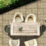 10 x 30 cm acaciahouten vloertegels 30 cm x 30 cm weerbestendig eenvoudig te leggen lichtbeige