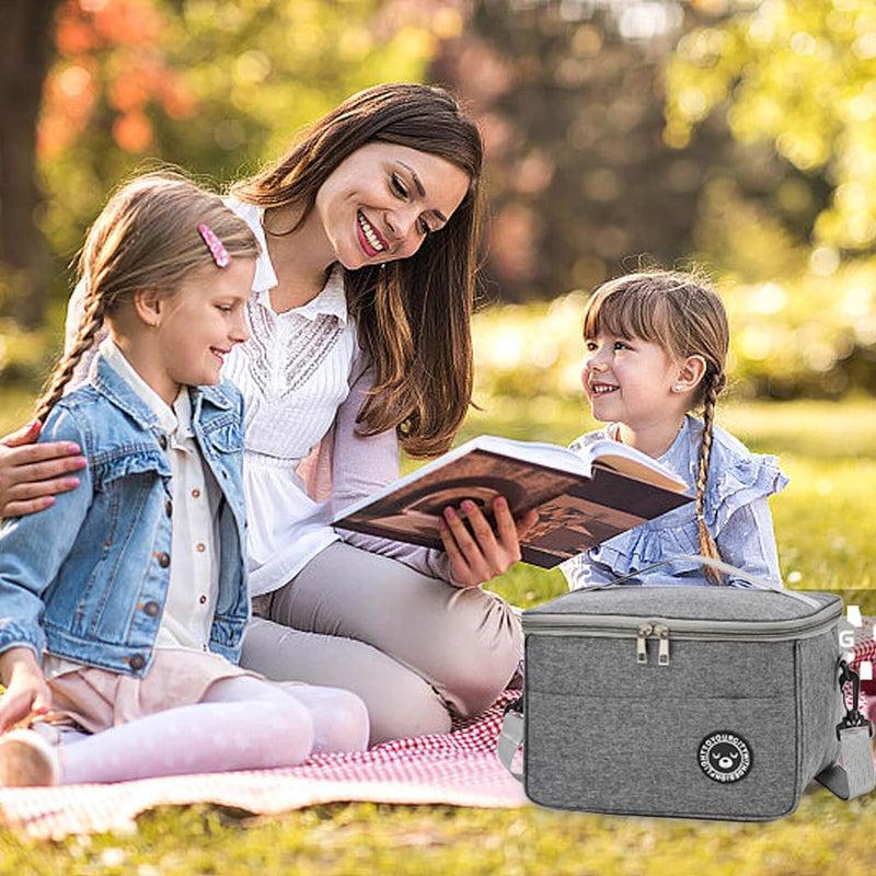 Koeltas, 5,5 liter, kleine koeltas, opvouwbaar, koeltas, picknicktas, draagbare koeltas, geschikt voor reizen, picknick, wandelen, grillen.