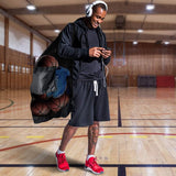 Extra groot ballennet Grote ballentas Ballentas Net Ballentas Voetbalnettas voor 8-15 ballen Multifunctionele sportnettas met trekkoord en schouderband Ballennet