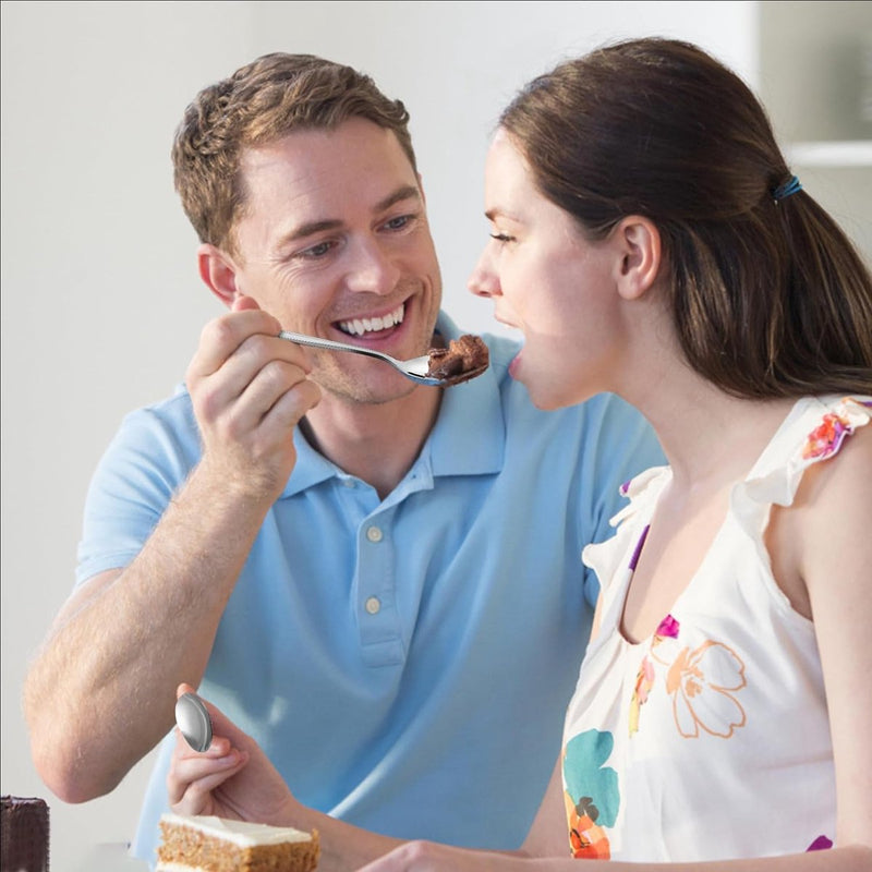 Set van 12 koffielepels, roestvrijstalen koffielepels, kleine lepels, espressolepels, dessertlepels, kleine lepel voor thuis, restaurant, hotel, keuken, 13,5 cm