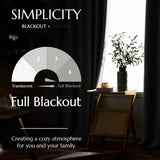 100% verduisteringsgordijnen, ondoorzichtig thermogordijn voor slaapkamer woonkamer, warmte-geïsoleerde volledig licht blokkerende gordijnen, back tab-raambehandelingen, grijs, 210 x 130 cm (h