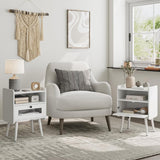 Nachtkastje Witte Bijzettafel Nachtkastje Moderne Bijzettafels Slaapkamer Nachtkastje Lades Bijzettafel Voor Slaapkamer, Woonkamer