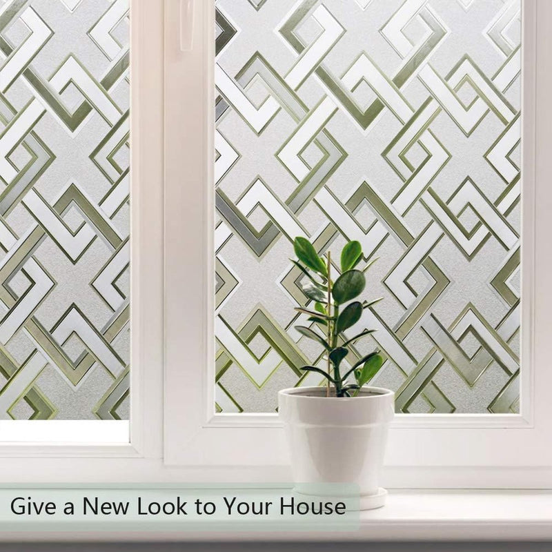 Raamfolie, inkijkbescherming, zelfklevend, ondoorzichtig, zichtwerende folie, vierkante vorm, 90 x 200 cm, matglasfolie, statisch hechtend, anti-uv-decoratiefolie, vergaderruimte, woonkamer, keuken, kantoor