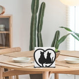 Verticale IJzeren KattenServethouder Vrijstaande Zakdoekdispenser Dierlijk Schaduw Servethouder Metalen Servethouder Organizer Voor Thuis Keuken Restaurant Picknick