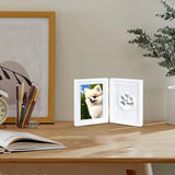 Printset Hond en Kat, Baby Handafdruk en Voetafdrukset, 3D Pootafdrukset met fotolijst voor printset, Hondenpootcadeau, Hondenwanddecoratie
