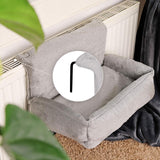 Kattenbed voor bevestiging aan de radiator, kattenhangmat, kleur naar keuze, grijs