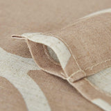 Vitrage Sheer gordijn bistrogordijn linnenlook half transparant gordijn privacy gaas sjaals vitrage raamsjaal voor woonkamer landhuis 2 stuks 65B x 115H (cm) bruin