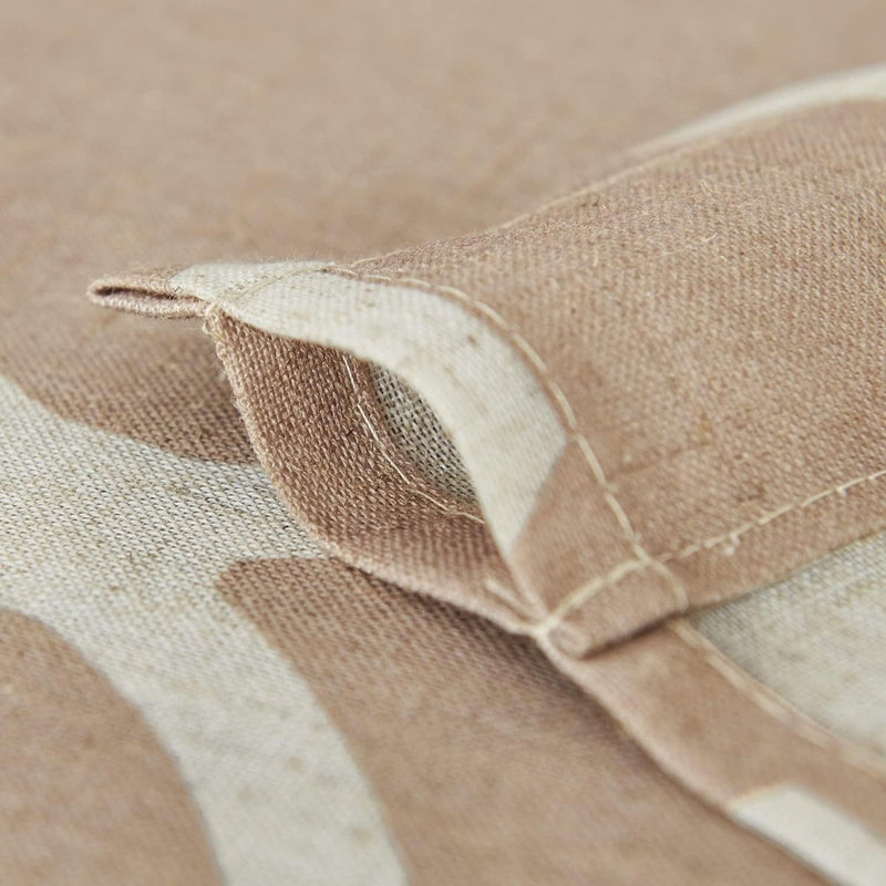 Vitrage Sheer gordijn bistrogordijn linnenlook half transparant gordijn privacy gaas sjaals vitrage raamsjaal voor woonkamer landhuis 2 stuks 65B x 115H (cm) bruin