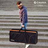 Toetsenbordtas, elektrisch toetsenbord, piano, zachte tas, draagbaar, 600D Oxford-doek, 12 mm dik gevoerde case, met zijhandgrepen en verstelbare schouderriem