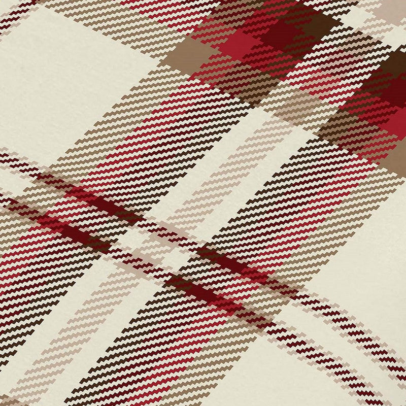 Beddengoed, Hoeslaken, Katoen, Rood, 200x180x1 cm