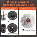 Fiets kettingzweep, tandwieltrekker, cassettetrekker, tandwielverwijderaar, fietsset, verwijderingsgereedschap, tandkrans-trekker, gereedschapsset voor 6, 7, 8, 9, 10, 11-voudige cassettes