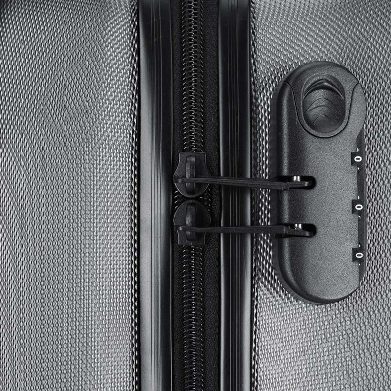 reiskoffer rolkoffer trolley, grijs, handbagage