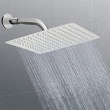 Regendouche 12 inch regendouchekop, vierkante inbouwdouchekoppen, douchekop, waterval, regendouche van roestvrij staal met anti-kalk sproeiers