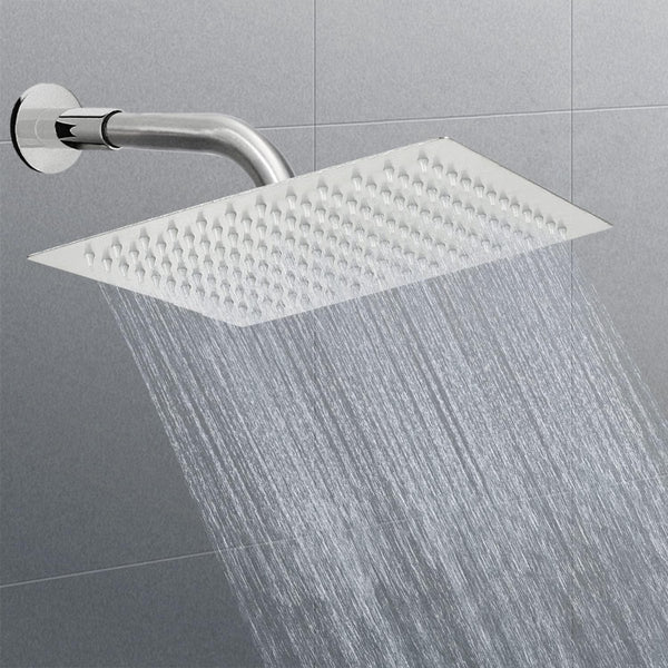 Regendouche 12 inch regendouchekop, vierkante inbouwdouchekoppen, douchekop, waterval, regendouche van roestvrij staal met anti-kalk sproeiers