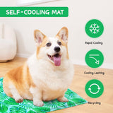 Koelmat voor honden, koelkussen voor honden en katten, koelmat voor huisdieren, niet-giftige gel-zelfkoelende mat, opvouwbaar, koelkussen voor warme zomer, 50 x 65 cm