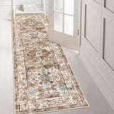 Tapijtloper voor gang, antislip, wasbaar, 60 x 180 cm, keukentapijt, gang, tapijt, hal, loper, lang, vintage tapijt, voor woonkamer, keuken, slaapkamer