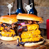 Burgerspiesen 6 stuks | Grillaccessoires van roestvrij staal | Made in Germany