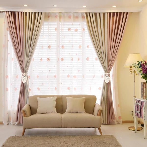 Gordijnhouders voor gordijnen, katoen, boho, gordijn, vouwhouders, geweven gordijntouw, decoratie voor thuis, kantoor, hotel, 2 stuks (beige)