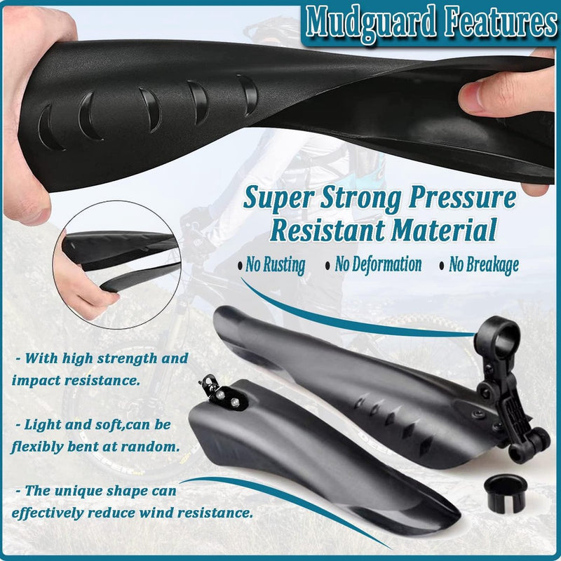 Fietsspatbord mountainbike verstelbare universele spatbordenset voor achter fietsbeschermplaat wielbescherming fiets vuilvanger voor stadsfiets