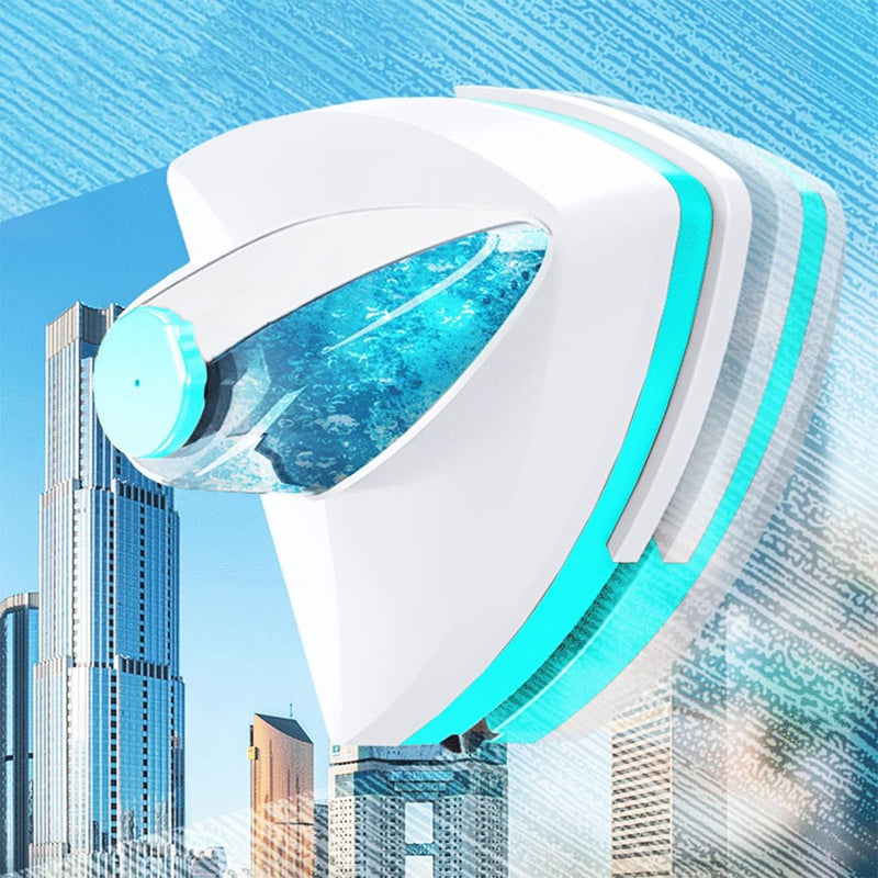 Watergevulde magnetische glasborstel, dubbelzijdige glasreinigingsborstel voor ramen, reinigingsgereedschap voor ramen, reinigingsgereedschap, magnetische raamreiniger, dikte 15-26 mm