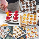 Roestvrijstalen muffinvorm voor 12 muffins