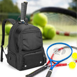 Tennisrugzak, tennistas voor 2 rackets met gevoerde schouderbanden en apart geventileerd schoenenvak voor dames en heren