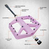 Fietspedalen Fiets gemaakt van nylon Antislip Breed platform - Fietspedaal 9/16 inch lager Waterbestendig Anti-stof Mountainbike-pedalen Pedalen MTB-pedalen Grindfiets Racefiets-pedalen