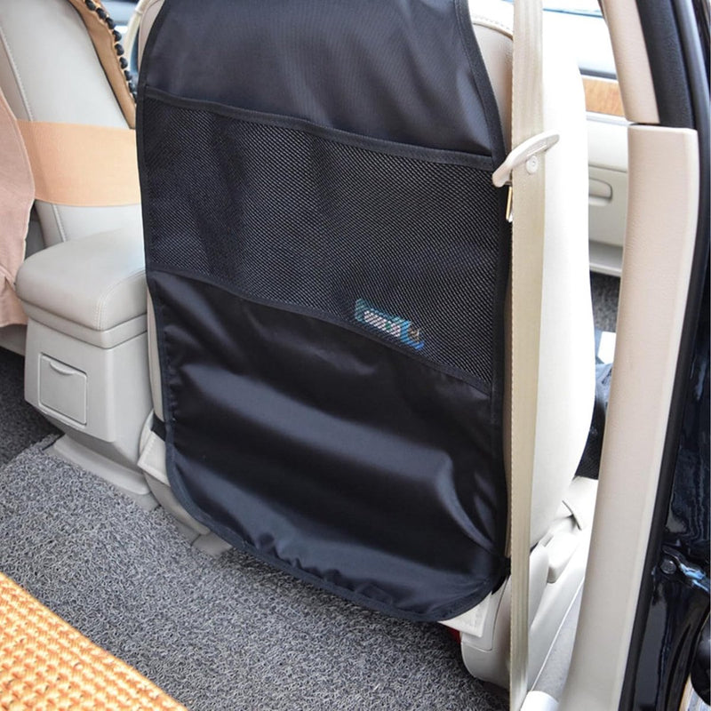 Set van 2 autostoelrugleuningbeschermers, rugleuningbescherming, autokinderwaterdicht, autoachterbankorganizer, stoelbeschermer, autorugleuning, voor het opbergen van kinderspullen, tablets, etc