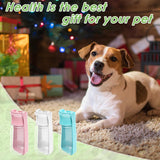 Waterfles voor honden, 550 ml, opvouwbare hondendrinkfles, draagbare drinkfles voor honden voor onderweg, waterbak voor huisdieren, lekvrij, waterdispenser voor honden, wandelen, reizen en