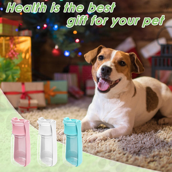 Waterfles voor honden, 550 ml, opvouwbare hondendrinkfles, draagbare drinkfles voor honden voor onderweg, waterbak voor huisdieren, lekvrij, waterdispenser voor honden, wandelen, reizen en