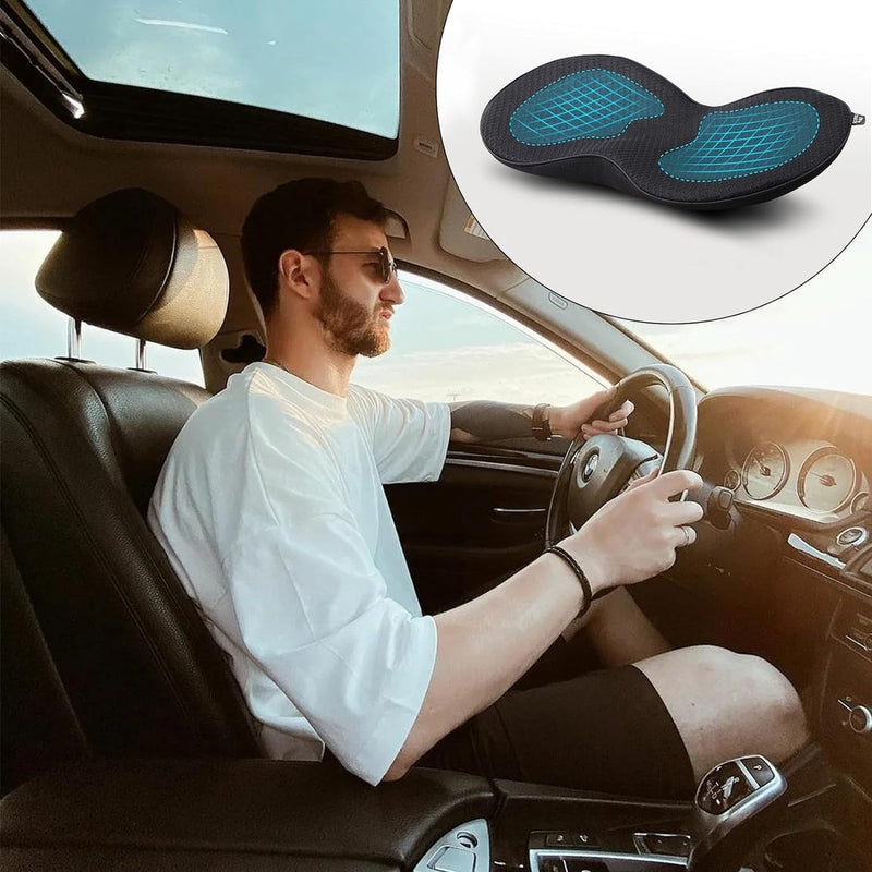 Wigkussen voor de auto, autostoelkussen, traagschuim, orthopedisch zitkussen, autostoel voor auto's, voertuigen en bureaustoel