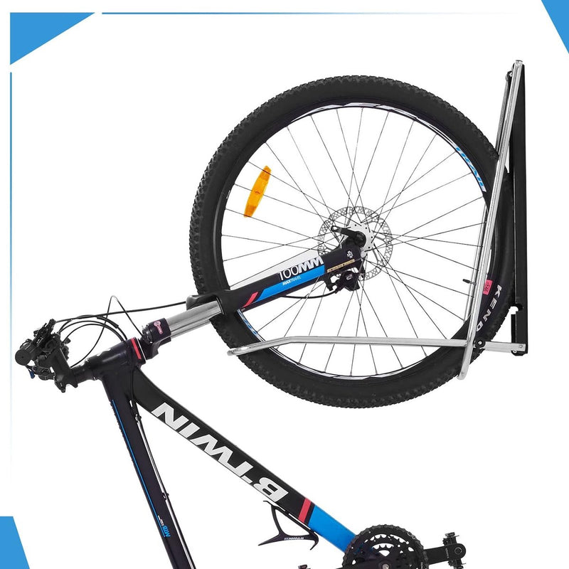 Fietsstandaard, verticale fietswandhouder, bandbreedte minder dan 6 cm, ruimtebesparende garage, fietshaak