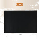 Onderlaag koffie siliconen koffiemachine afdruipmat servies siliconen mat gootsteen accessoires keuken antislipmat placemats voor koffie, gootsteen, huisdieren, zwart