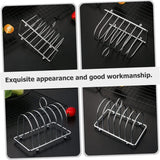 Broodstandaard Huishoudelijk gereedschap Vlechtgereedschap Roestvrijstalen luchtfriteuse Toaststandaard Roestvrijstalen metalen broodstandaard Heteluchtfriteusestandaard Tafeltoasthouder voor