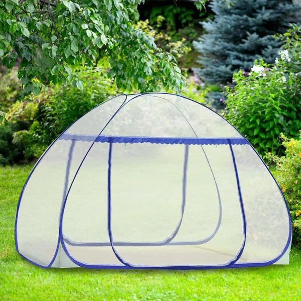 Muggennet, pop-up muggentent, opvouwbaar, fijnmazig muggennet, voor op reis en thuis, 200 x 180 cm