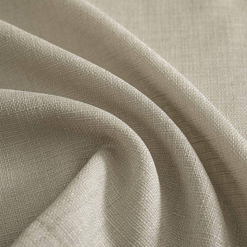 Vitrage, linnenlook, bistrogordijn, bruin gordijn, raamgordijn, gaas, paar, sjaals, vitrage, raamgordijn voor keuken, woonkamer, landhuis, set van 2, 90 x 115 H (cm) taupe