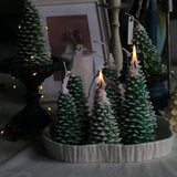 2 stuks siliconen kerstboomkaarsvormen, 3D-kaarsvormen, doe-het-zelf siliconen kaarsen, gietvorm voor het maken van kaarsen, aromastenen, kersthandwerk, ornamenten